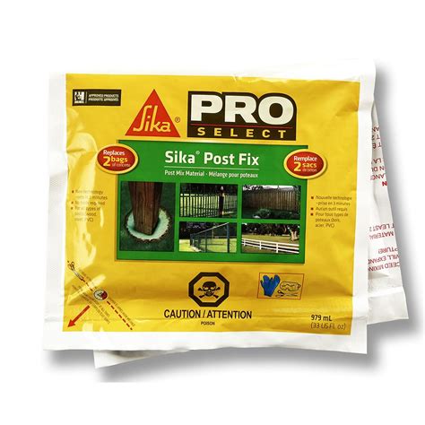 Replaces two (2) 50 Lb. . Sika post fix reviews